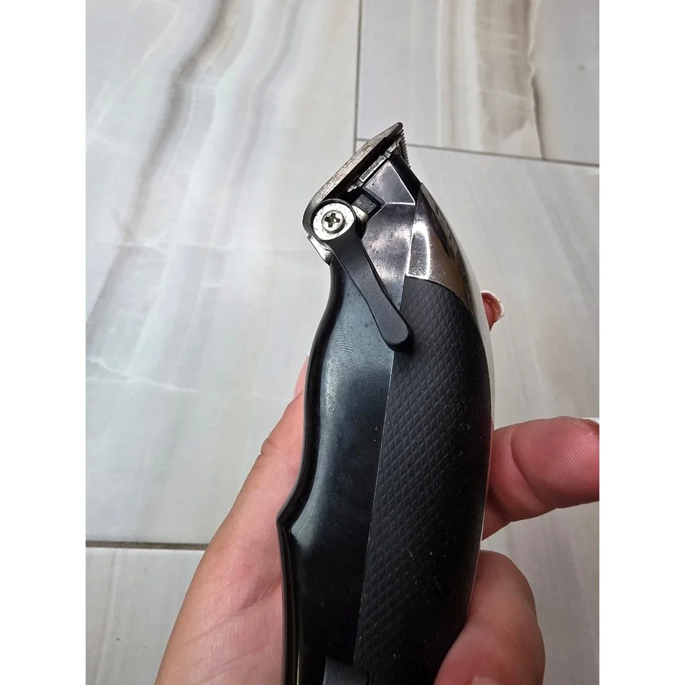Wahl Precision Hair Clipper Model CMA Corded Electric Trimmer Chrome Black 9W A2